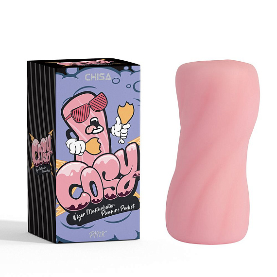 Розовый мастурбатор Vigor Masturbator Pleasure Pocket - термопластичный эластомер (TPE)