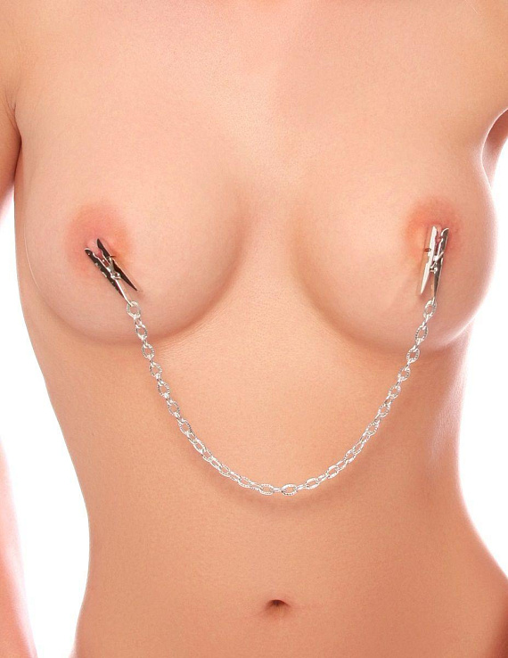 Цепочка с зажимами-прищепками для сосков Nipple Chain Clips Pipedream