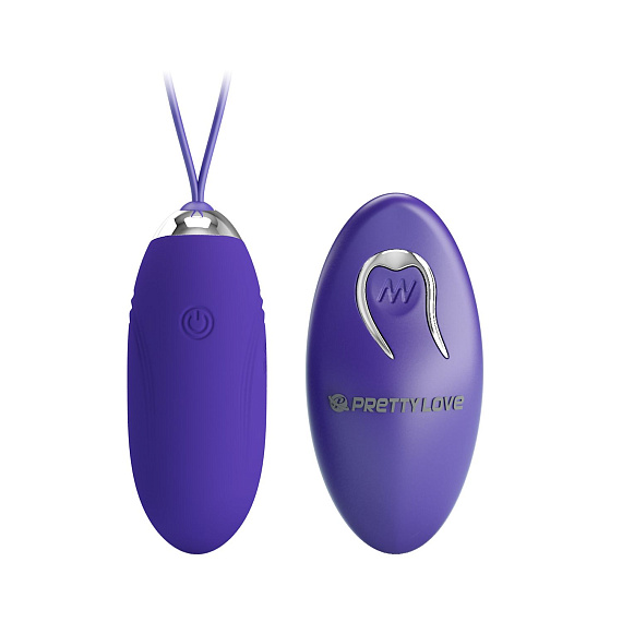 Фиолетовое виброяйцо Jenny-Yourth с пультом ДУ - силикон