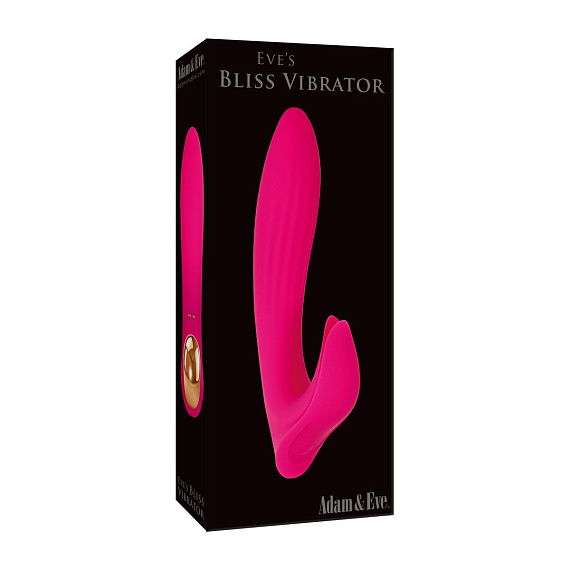 Розовый вибратор с клиторальным отростком Bliss Vibrator - 17,8 см. - фото 7
