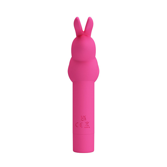 Ярко-розовый вибростимулятор в форме кролика Gerardo - силикон