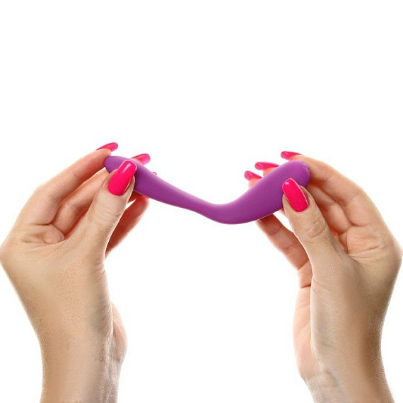 Фиолетовый стимулятор для пар с вибропулей - фото 8