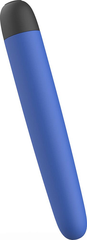 Синий классический вибратор Bgood Classic - 18 см. от Intimcat