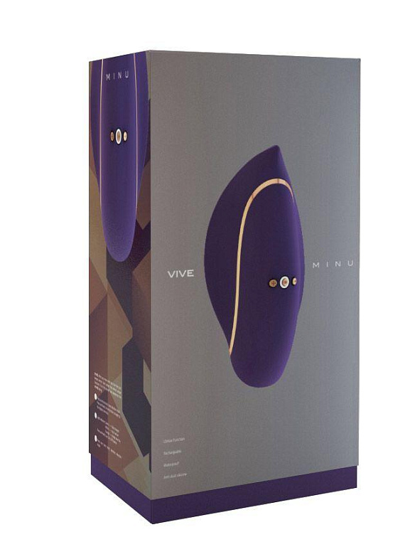 Фиолетовый клиторальный вибратор Minu от Intimcat