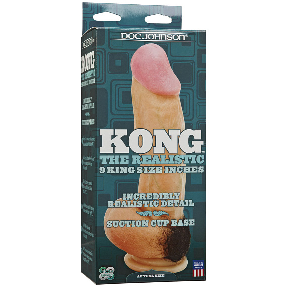 Фаллоимитатор на присоске Kong Realistic Cock - 23,6 см. от Intimcat