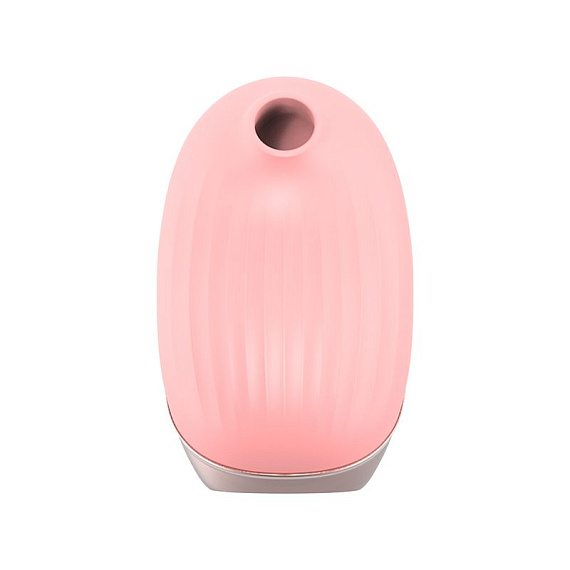 Розовый вибростимулятор с вакуумной стимуляцией Cherubic Viotec