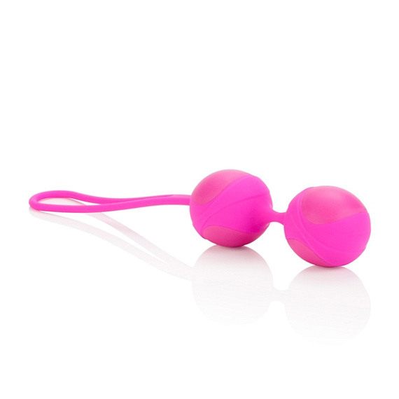 Розовые силиконовые вагинальные шарики BODY SOUL ENTICE - силикон