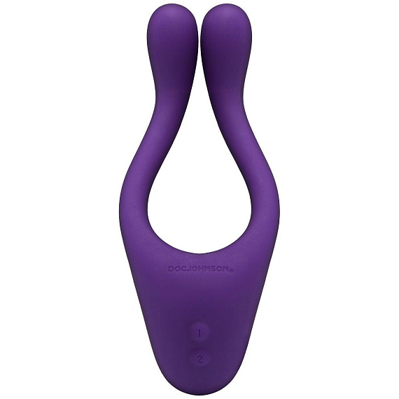 Фиолетовый вибромассажер для пар TRYST Multi Erogenous Zone Massager от Intimcat