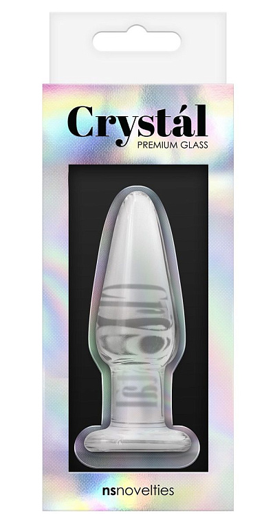 Стеклянная пробка Crystal Tapered Plug Small - 8,4 см. - стекло