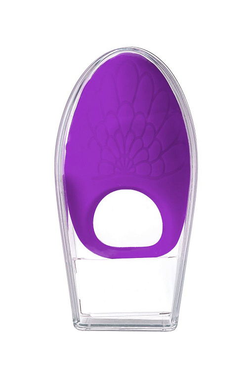 Фиолетовое перезаряжаемое эрекционное кольцо с вибрацией JAMIE Dibe