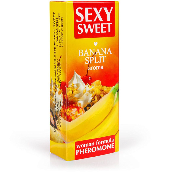 Парфюмированное средство для тела с феромонами Sexy Sweet с ароматом банана - 10 мл. от Intimcat
