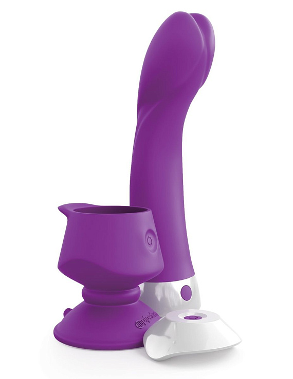 Фиолетовый вибромассажер Wall Banger G - 19,3 см. от Intimcat