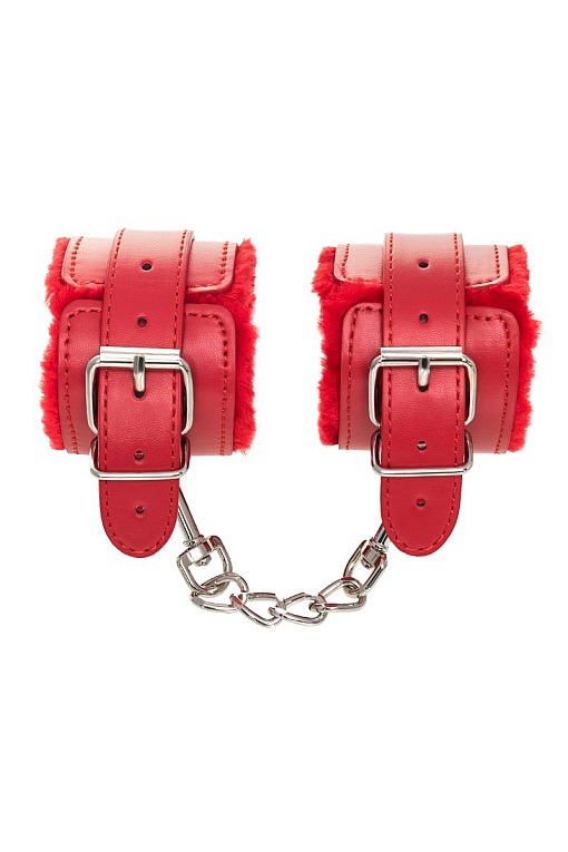 Красные наручники Anonymo из искусственной кожи - фото 6