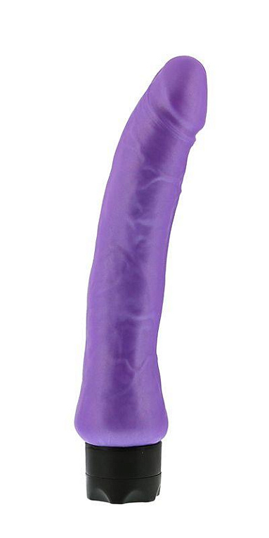 Реалистичный фиолетовый вибратор PEARL SHINE 9 VIBRATOR - 22,8 см.