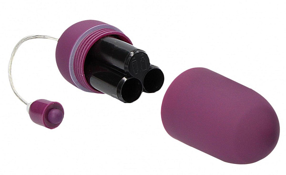 Фиолетовое гладкое виброяйцо Vibrating Egg - 8 см. - анодированный пластик (ABS)
