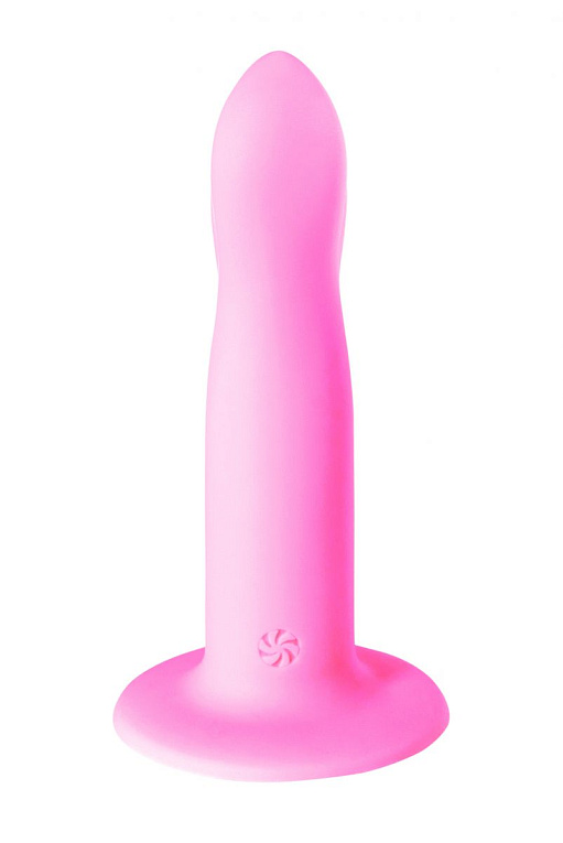 Розовый нереалистичный дилдо Stray - 16,6 см. Lola toys