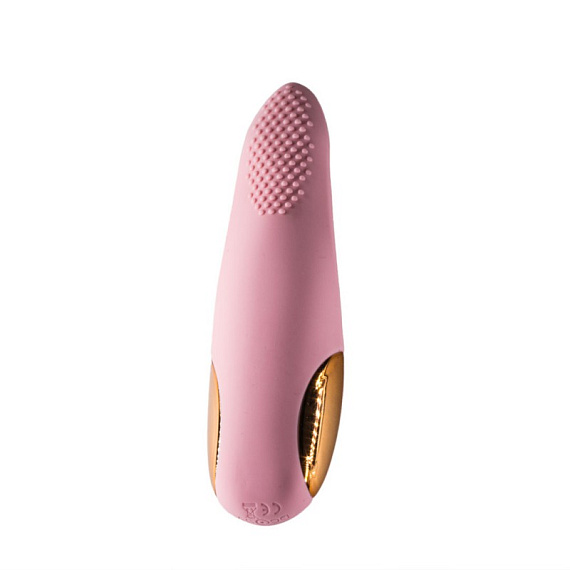 Розовый вибростимулятор Frida с ротацией кончика - 18 см. - силикон
