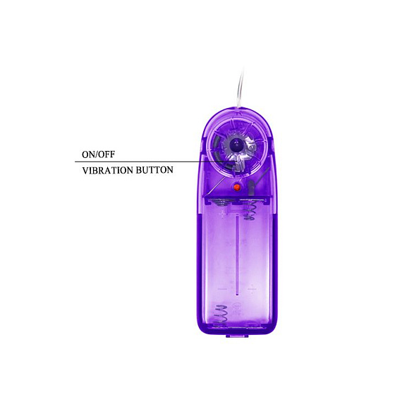Фиолетовый вибростимулятор с шипами на головке - 14,3 см. - фото 5