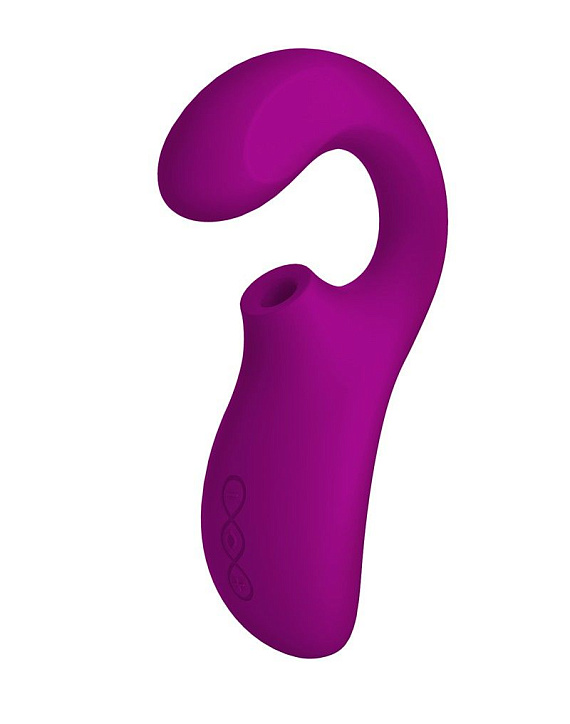 Фиолетовый вакуумный стимулятор ENIGMA с отростком - фото 6