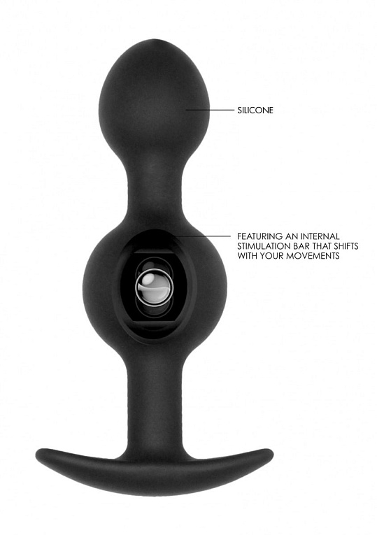 Черная анальная пробка N 90 Self Penetrating Butt Plug - 10,4 см. от Intimcat