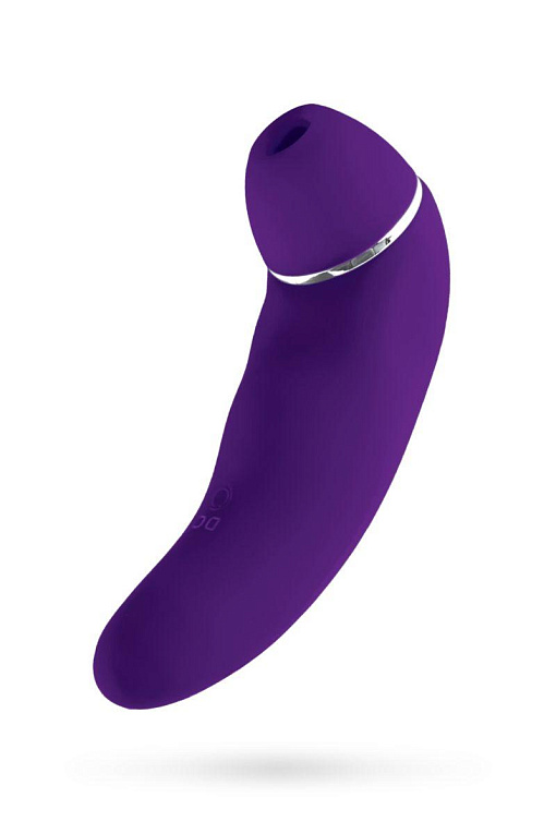 Фиолетовый бесконтактный стимулятор клитора Coxy с вибрацией - ABS-пластик, силикон