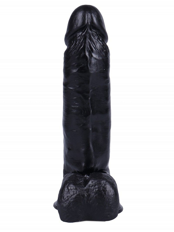 Черный фаллоимитатор-реалистик на присоске №4 - 17 см. Сумерки богов