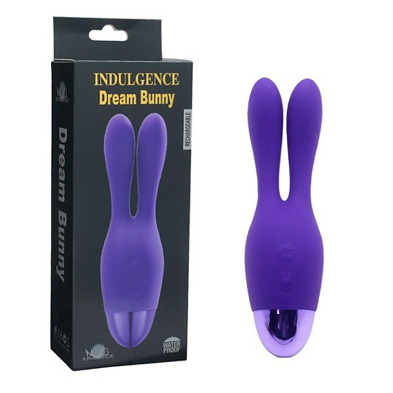 Фиолетовый вибратор INDULGENCE Rechargeable Dream Bunny - 15 см. от Intimcat