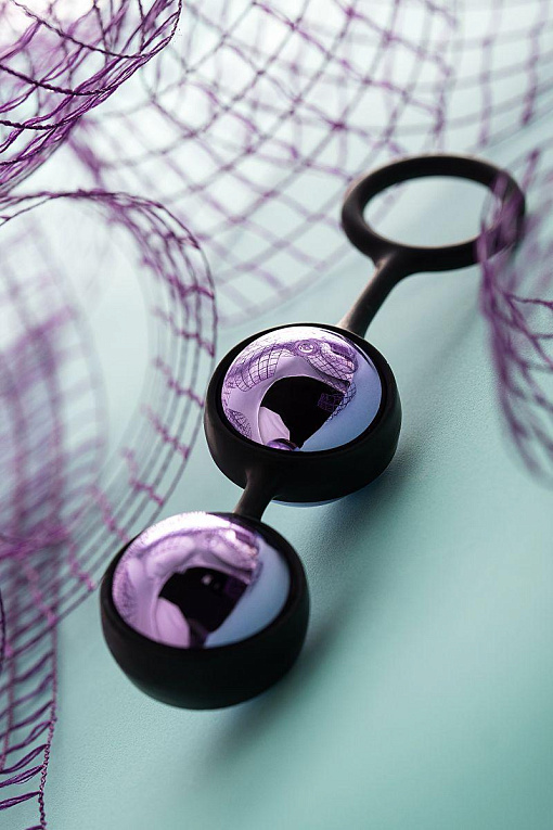 Фиолетово-черная вагинальные шарики TOYFA A-toys - фото 9