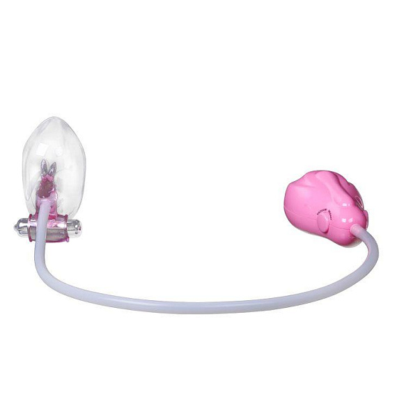 Автоматическая помпа для клитора и малых половых губ с вибрацией - анодированный пластик (ABS)