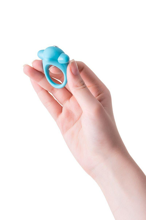 Голубое эрекционное силиконовое кольцо TOYFA A-Toys - фото 6