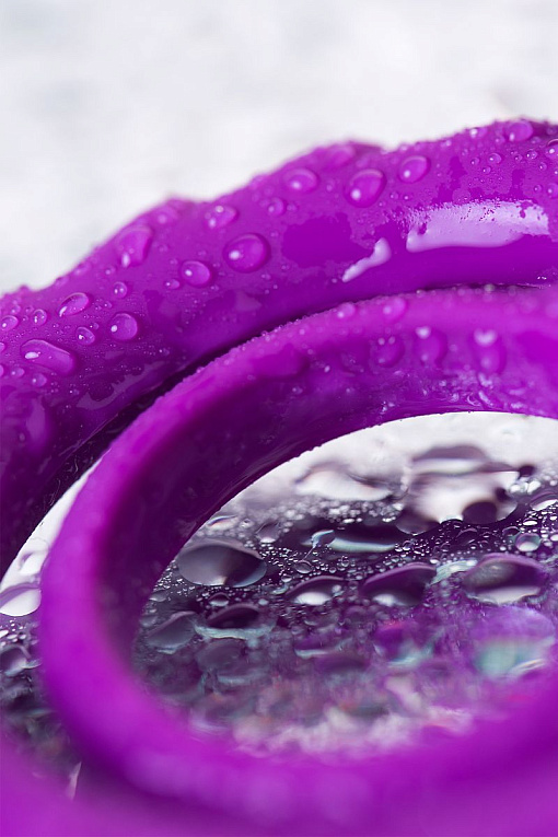 Фиолетовое эрекционное кольцо на пенис JOS  GOOD BUNNY - фото 10