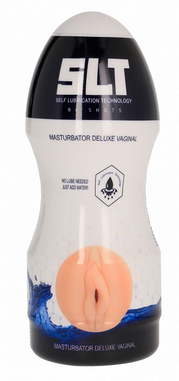 Телесный мастурбатор-вагина с самолубрикацией Self Lubrication Masturbator Deluxe - термопластичный эластомер (TPE)