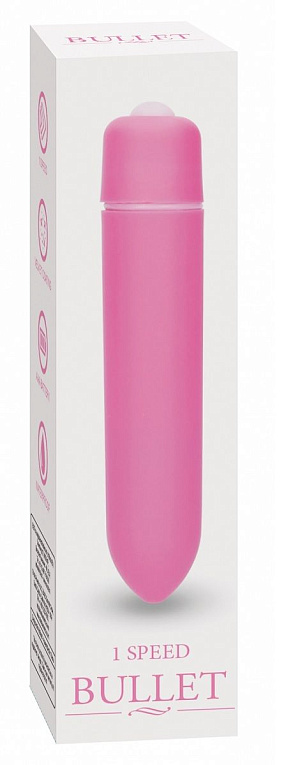 Розовая вибропуля Speed Bullet - 9,3 см. от Intimcat