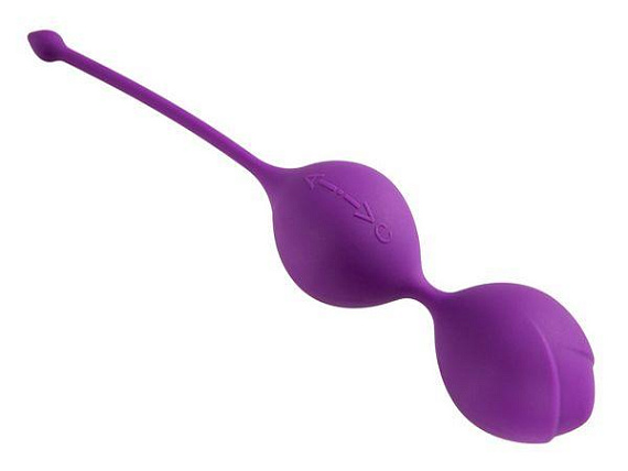 Фиолетовые вагинальные шарики U-tone - силикон