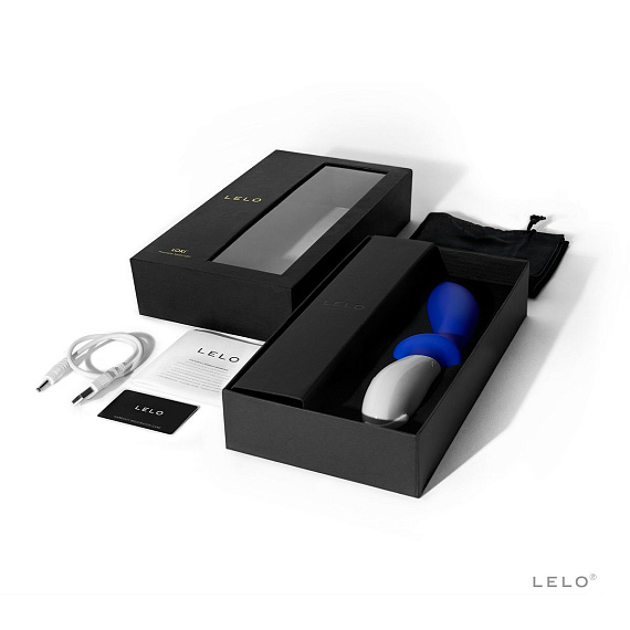 Синий перезаряжаемый вибростимулятор простаты Loki Federal Blue - 19,6 см. - силикон
