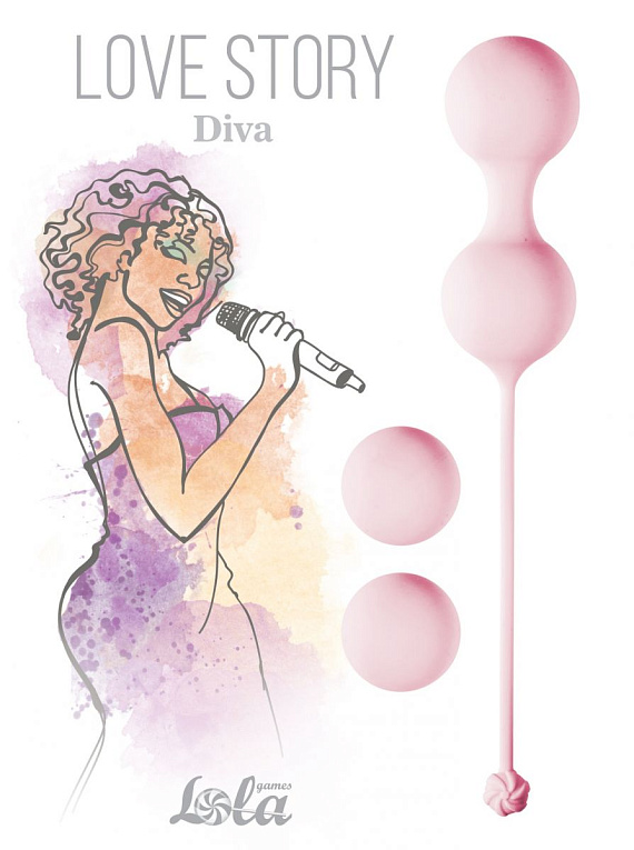 Набор розовых вагинальных шариков Love Story Diva - фото 6