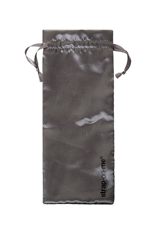 Черный безремневой страпон Silicone Bendable Strap-On - size S - фото 5