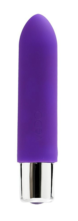 Фиолетовая вибропуля VeDO Bam Mini - 9,5 см. - силикон