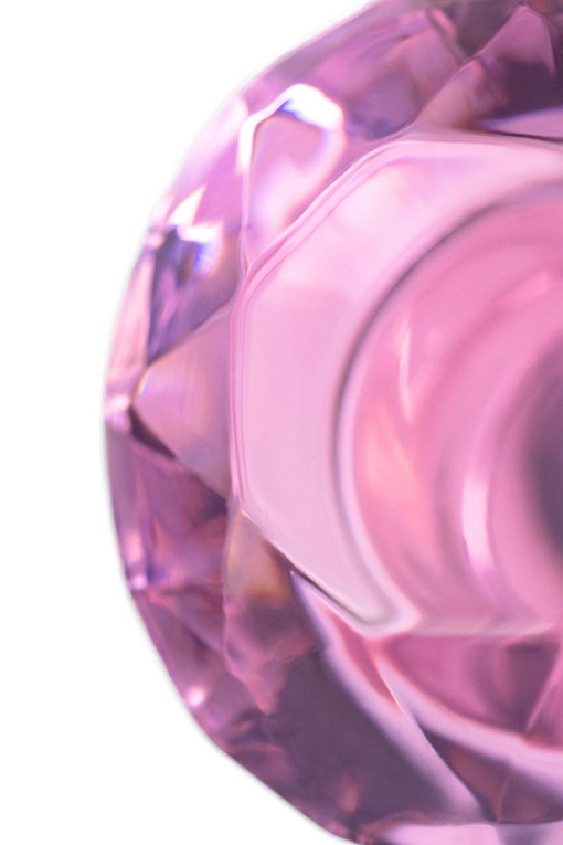 Розовая анальная втулка из стекла - 8,5 см. - фото 8