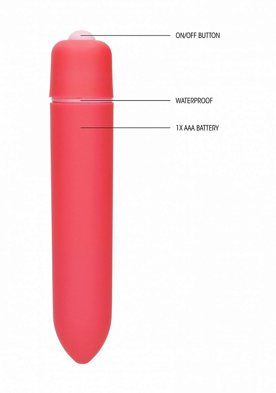 Красная вибропуля Speed Bullet - 9,3 см. от Intimcat