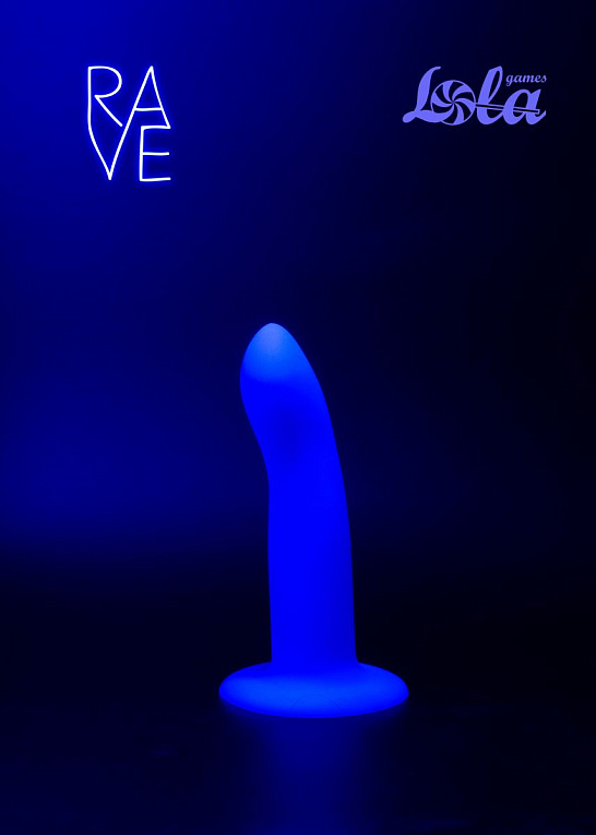 Синий, светящийся в темноте стимулятор Neon Driver - 13,3 см. - фото 5