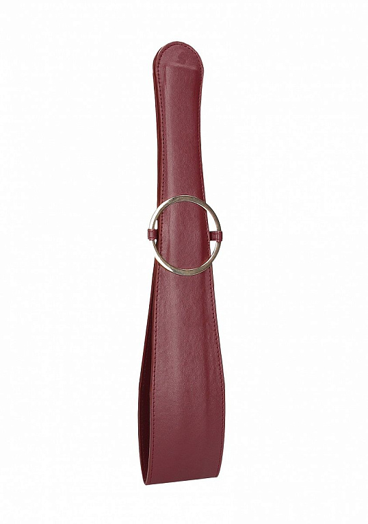 Бордовая шлепалка Belt Flogger - 54 см. от Intimcat