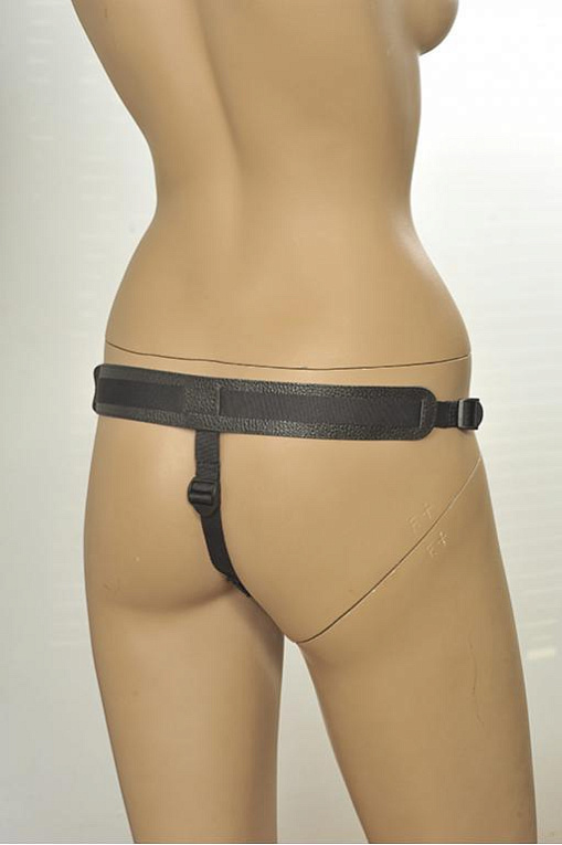Кожаные трусики с плугом Kanikule Leather Strap-on Harness Anatomic Thong от Intimcat