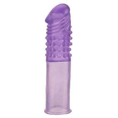 Фиолетовая насадка-удлинитель Mega Stretch Penis Extension - 16,5 см.