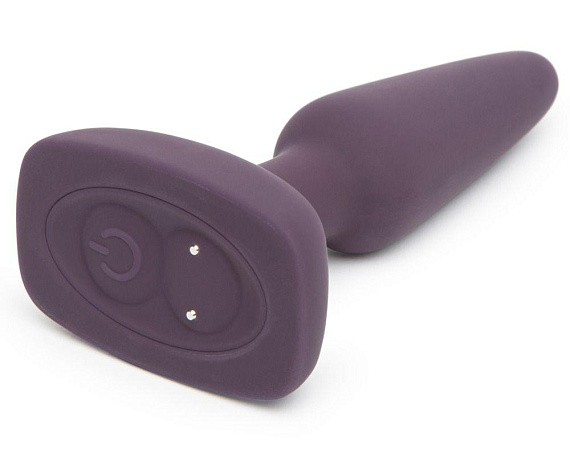 Фиолетовая вибровтулка Feel So Alive Rechargeable Vibrating Pleasure Plug - 14 см. - силикон