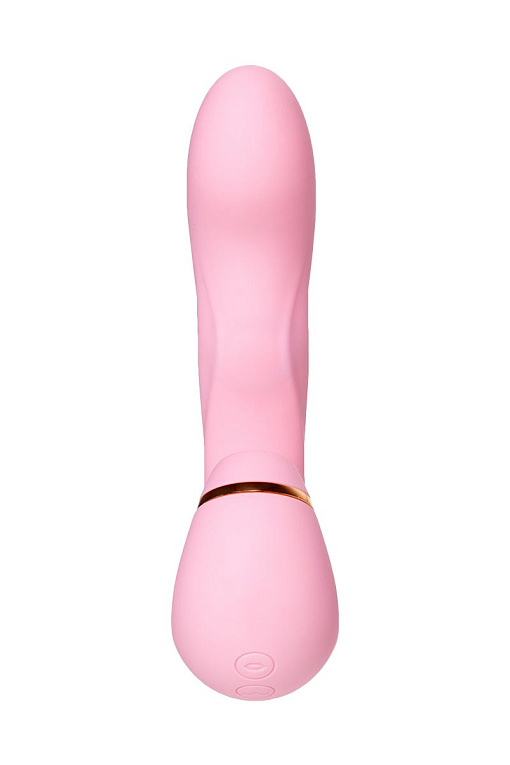 Нежно-розовый многофункциональный стимулятор клитора Juna - 15 см. от Intimcat