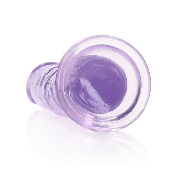 Фиолетовый фаллоимитатор Crystal Clear на присоске - 22 см. от Intimcat