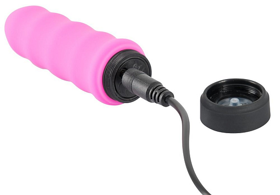 Розовый мини-вибратор Power Vibe Wavy - 9,7 см. - фото 6