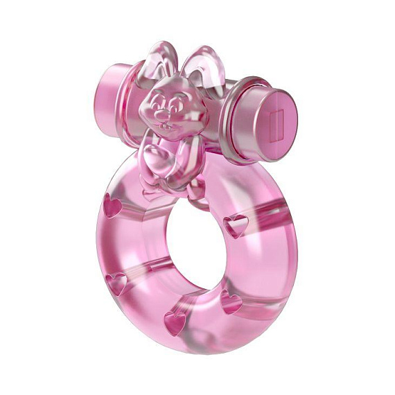 Розовое эрекционное кольцо с вибрацией Ring - Термопластичная резина (TPR)