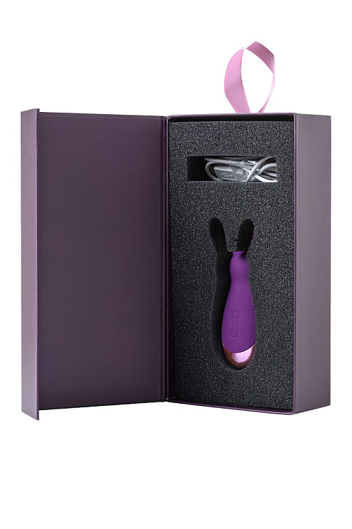 Фиолетовый стимулятор эрогенных зон Eromantica BUNNY - 12,5 см. - фото 7